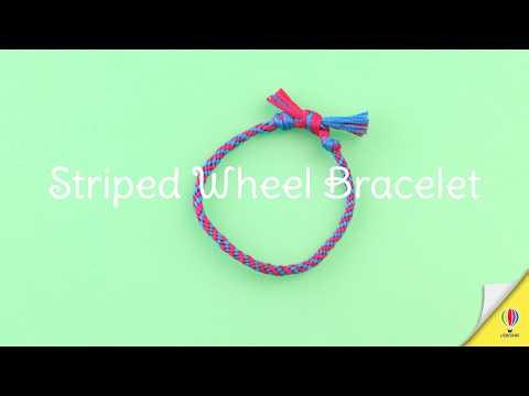 Friendship Bracelets: Striped Wheel Bracelet
