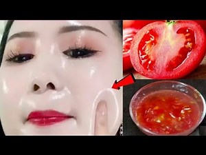 skin whitening tomato facial/Get clear fair Spotless glowing skin/glowing skin