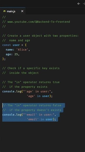 Check If a Key Exists in a JavaScript Object! ⚡ (Super Easy Trick)