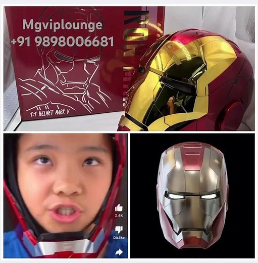 Iron Man Voice Control Helmet | Marvel | Wearable Electric Opening & Closing | Children & Adult | MG