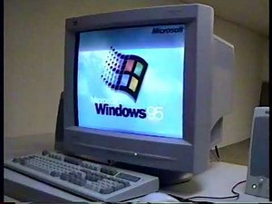 Windows 95 startup in the BACKROOMS