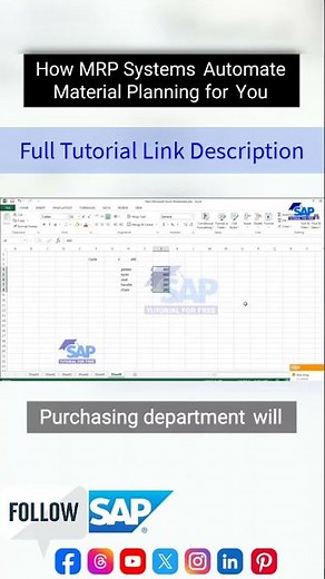 SAP Online Training Courses | How MRP Systems Automate Material Planning | SAP Production Planning