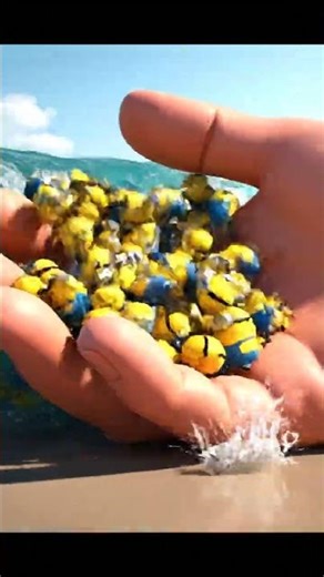 ASMR Minion Tsunami | Giant Hand Catches Squirming Minions