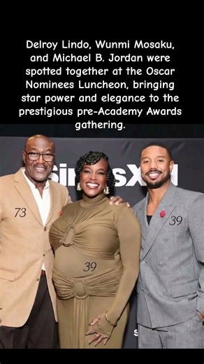 Michael B. Jordan, Delroy Lindo & Wunmi Mosaku Shine at Oscars Luncheon #celebritynews