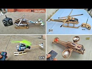 MAKE FOUR AMAZING HELICOPTERS || AMAZING CARDBOARD HELICOPTER - DIY