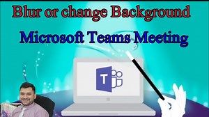 Microsoft teams video settings blur background