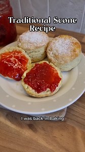 Traditional Scone Recipe 🧈🍓 #baking #easybaking #scones #traditional #traditionalrecipe #sconerecipe #homemade #jam #butter #tasty #easyrecipes Ingredients - 225g Self-raising flour 2 tsp Baking powder 50g Butter (softened) 25g Caster sugar 1 Egg Roughly 100ml Buttermilk | The Hungry Hooker
