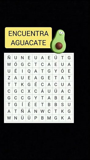 SOPA DE LETRAS / WORD SEARCH PUZZLES 🥑