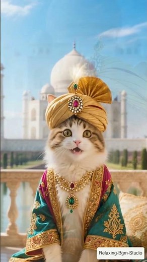 🇮🇳【インド風BGM】気分最高！陽気なインド音楽とタージ・マハルの絶景でやる気を出す作業用BGM #作業用bgm #cat #元気が出る曲#shorts #アップテンポ #upbeatjazz