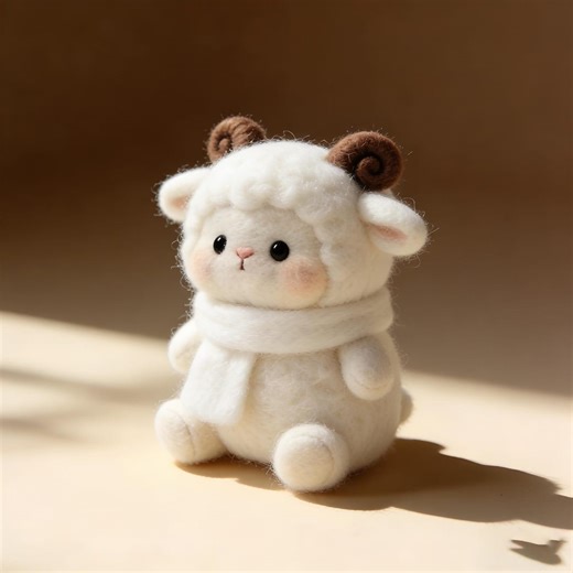 Needle-felted Sheep Craft, Adorable Farm Easter Decor, Handmade Wool Felt Sheep Ornament, Bedroom Desk Decor,home Gift, Children's Day Decor - Etsy