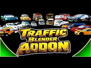 Traffic Blender Addon low poly one click add traffic to the scene