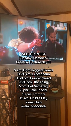 2.6K views · 31 reactions | AMC fear fest. Today is creature feature day. #amc #amcfearfest #horror #horrormovies | Horror Girl Diaries | Facebook