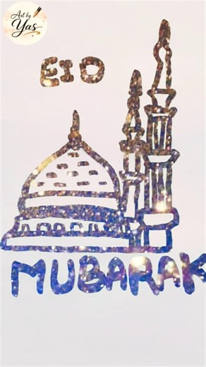 eid ane wali hai 😍 #diy #art #calligraphy #drawing #allah #trending #viral #ramadan #youtubeshorts