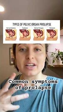 Most common symptoms of pelvic organ prolapse