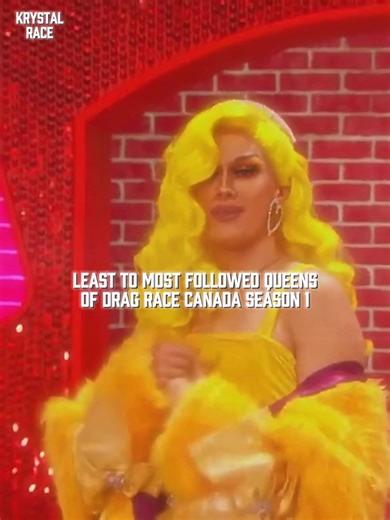 Least to most followed queens of Canada’s Drag Race Season 1 #canadasdragrace #rupaulsdragrace #rpdr #dragrace #fyp