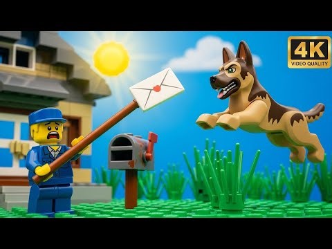 LEGO City Mailman vs. Angry Dog Delivery Challenge 📮🐕