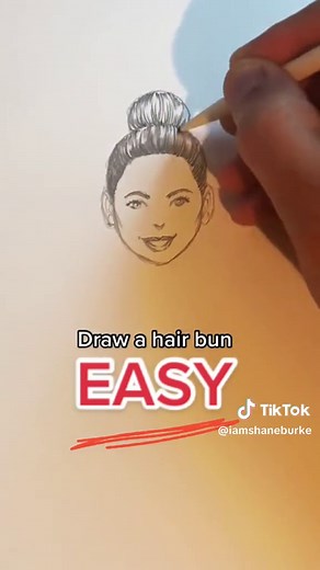 Easy Tutorial: How to Draw Hair in a Bun