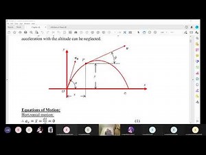 New lecture On the free projectile motion- fall 2020