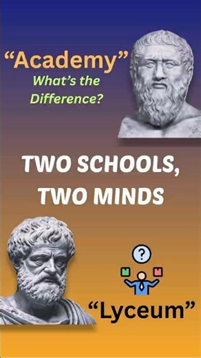 Plato’s Academy vs Aristotle’s Lyceum | What’s the Difference? 🤔🏛️