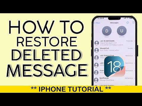 (EASY) How to Restore Deleted Messages on Iphone iOS 18 | 100% Working Method!