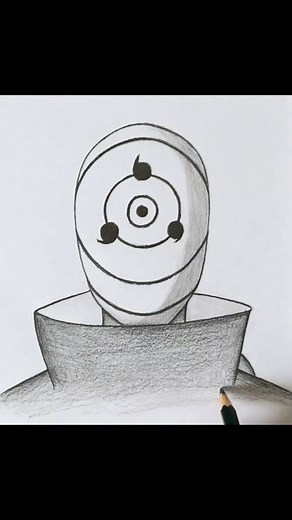 Day 2 /30 Drawing anime daily How to draw Obito Uchiha wearing a mask