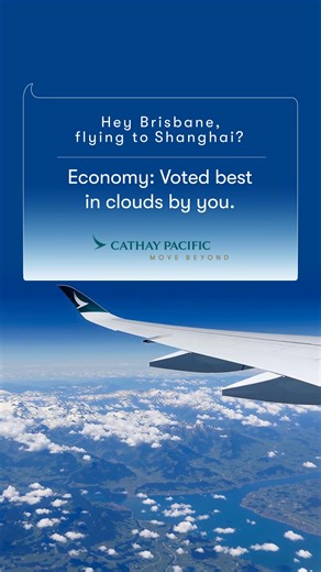 Unlock more travel options from late October with two flights daily from Brisbane via Hong Kong to the UK, Europe, Asia, India, the Chinese Mainland, North America and more. Elevate your journey with Cathay Pacific, proudly named World’s Best Economy class by Skytrax in 2025. Enjoy attentive service, savour gourmet meal options and experience the largest inflight entertainment library in Asia Pacific. | Cathay Pacific