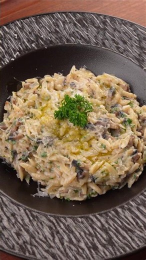 Creamy Mushroom Orzo 🍄🧀