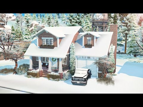 Cozy Winter Family Home // The Sims 4 Speed Build