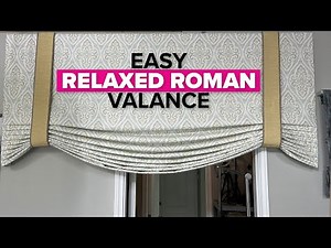 How to Sew and Mount a Relaxed Faux Roman Valance with Legs and Bands
