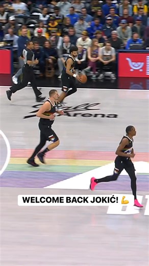 Nikola Jokić tips it in for his first points back in action! 🫡 LAC-DEN on NBA League Pass Tap to Watch ➡️ https://www.nba.com/how-to-watch-game-redirect/0022500695?partnerRef=NBA&platform=Facebook&surface=Post | NBA