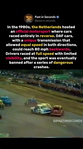 They Held Official Car Races… Entirely in Reverse
