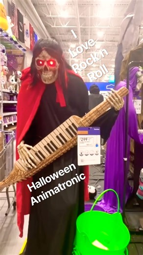 Haunted Living 6.1-ft Freestanding Musical Lighted Reaper Animatronic #animatronics #lowesfinds