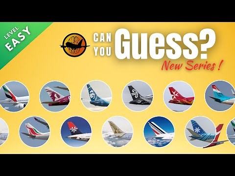 Guess the Airline by Plane Tail Logo | Family Quiz Game | Level: Easy