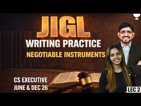 JIGL | WRITING PRACTICE LEC 2 | CS EXE JUNE & DEC 26 | CS KAJAL HANDE | UNACADEMY