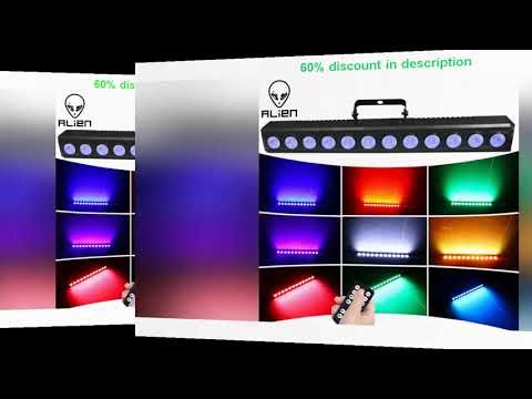A must-have product #ALIEN 12 LED RGBW 4IN1 DMX Wall Wash Lamp DJ Disco Party Stage Light Effect f