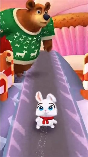 Cute Bunny Fails Epic Jump: Why Luck Beats Skill in Mobile Games #shorts