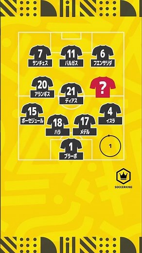 【コパ・アメリカクイズ】チリ代表当時のスタメン覚えてる？🤔 #サッカーキング #サッカー #コパアメリカ #copaamerica #football #soccer