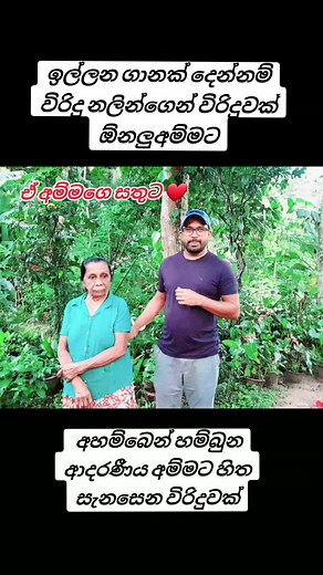 #අහම්බෙන් හම්බුන අම්මට විරිදු නලින් ගැයූ විරිදුව🥰👆 viridu nalin tiktok👌