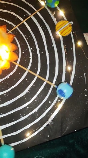 working model of solar system #science #solarsystem #solarsystemmodel #sciencemodel #scienceshorts