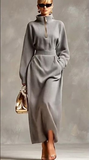 Winter Must-Have Maxi Dress | Elegant, Warm & Effortlessly Chic #womensfashion #style