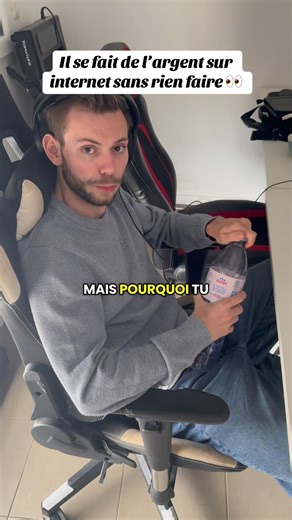 Il se fait de l’argent sur Internet sans rien faire 👀￼