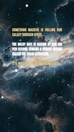 Something Is Dragging Our Galaxy Away (The Great Attractor)