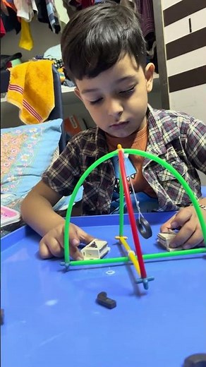 “Fun magnet experiment for kids! “Push & Pull with Magnets 🧲 | Kids Learning Video”