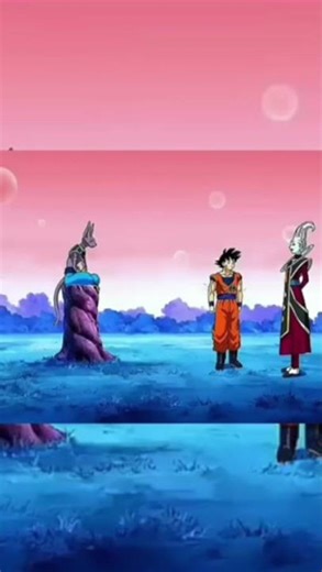 Beerus was angry by Goku 😁🥰 #goku #anime