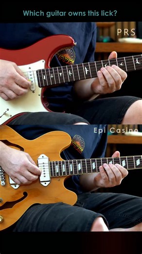 Mauricio Murúa on Instagram: "🤔Which guitar owns this lick❓️🤔 Prs Silver sky vs Epiphone Casino 😱 #guitarra"