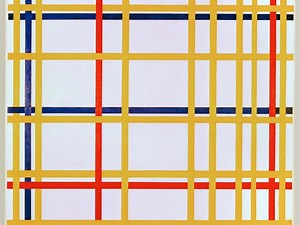 Piet Mondrian painting hung upside-down for 75 years