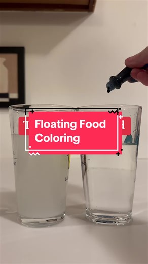 The Floating Food Coloring Experiment! #Science #STEM #ScienceExperiments #FloatingFoodColoring #Density