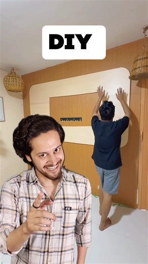 DIY Tv Panel Design🥳 #interiormaster #interior444 #homedecor #tvpanel