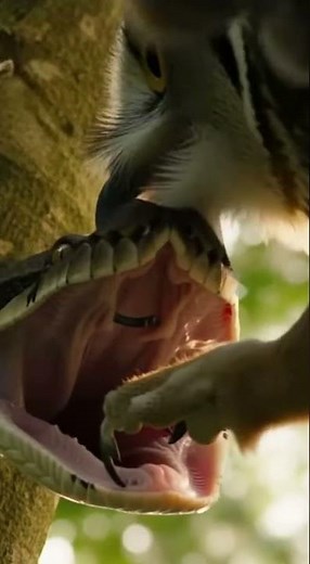 The Fearless Mother Owl’s Revenge! 🦉 A Python’s Hunt Turns Into a Shocking Defeat 🐍