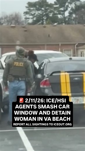 RISC - Refugee & Immigrant Solidarity Coalition on Instagram: "🚨 2/11/26: ICE/HSI agents arrested a woman in Virginia Beach outside Tienda Latina La Bendicion. Report all sightings to iceout.org. Bystanders can peacefully film, but cannot obstruct. You do not have to sign any documents nor answer questions without a lawyer. - 🚨 2/11/26: agentes de ICE/HSI #detuvieron a una mujer fuera la Tienda Latina de Benedicion. Si ves algo, reportalo a iceout.org. Se puede documentar, pero no obstruya. No